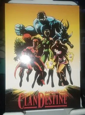 Vintage Clandestine Marvel Comic Promo Trading Card 1994 Alan Davis X-Men L@@k - Marvel Card Single