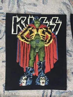 Vintage Kiss Back Patch LOT 4 Debut Destroyer Demon Album Unused Ken Kelly Art - Collectibles