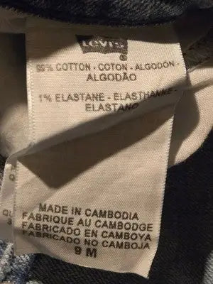 Vintage Levis Jeans Women’s 9M Too Superlow 524 Light Wash Bootcut Distressed - Apparel