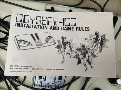 Odyssey 400 installation and game rules manual for Vintage Odyssey 400 Magnavox home video game console