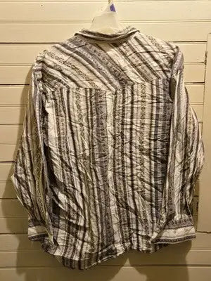 Vintage Pendleton Shirt Men’s XL 100% Cotton Native Striped Long Sleeve Snap - Apparel