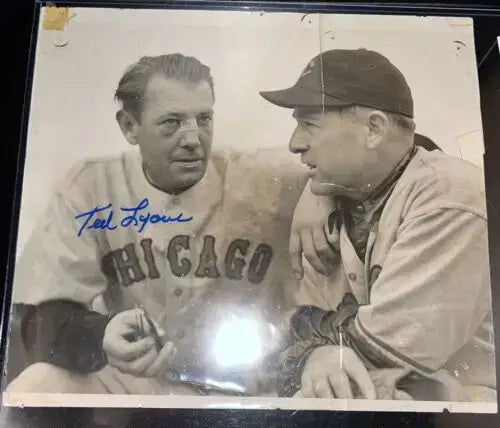 Vintage Ted Lyons Charlie Root Signed 8x10 Type Photo JSA Auto - Sports Memorabilia