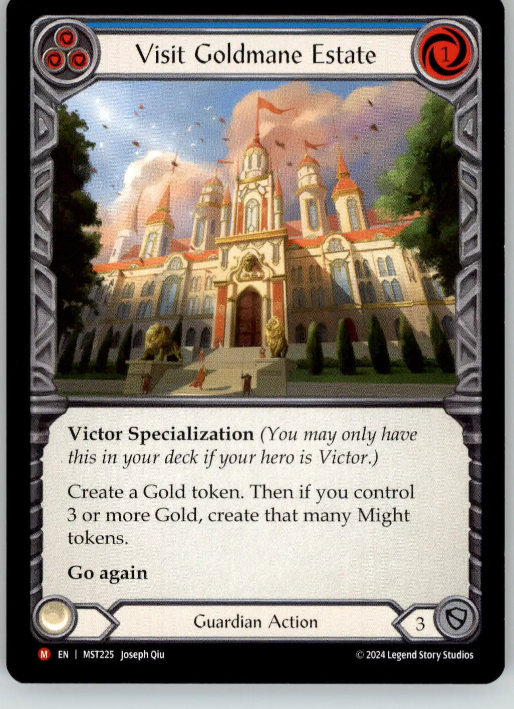 Visit Goldmane Estate - Part the Mistveil - MST225 - NM Flesh and Blood - TCG Card Single