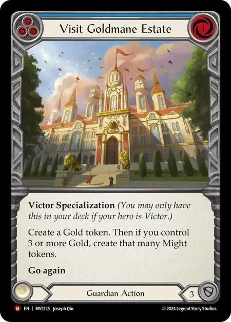 Visit Goldmane Estate - Part the Mistveil - MST225 - NM Flesh and Blood - TCG Card Single