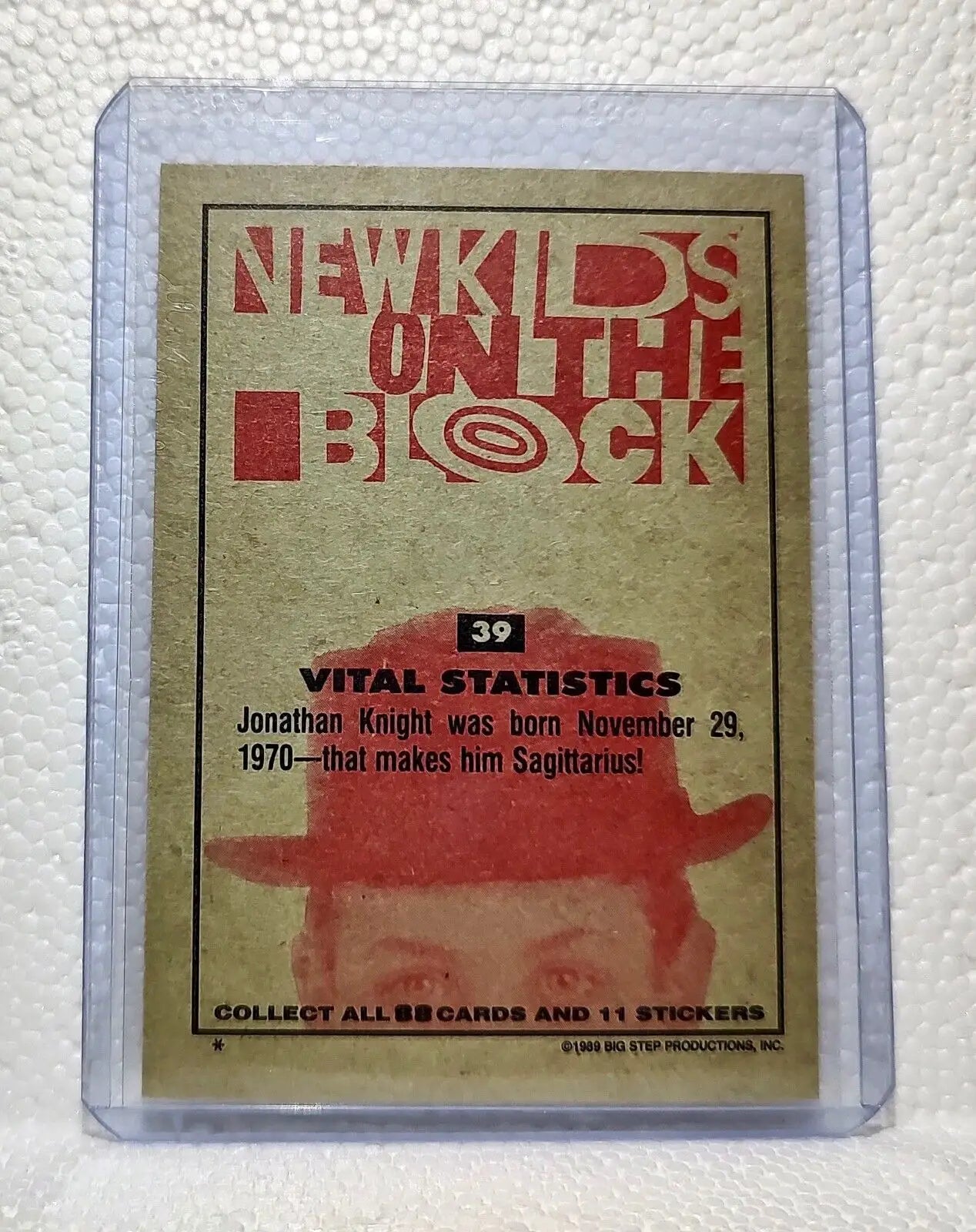 Vital Statistics 1989 New Kids on the Block #39 Trading Card - Non-Sports Card Single