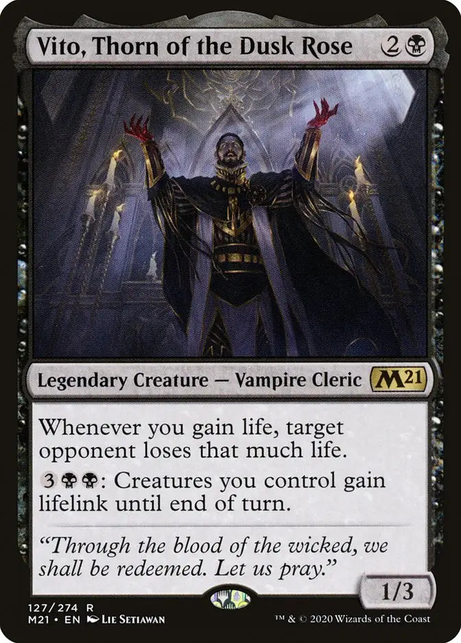 Vito Thorn of the Dusk Rose [Core Set 2021] - Magic Card Single