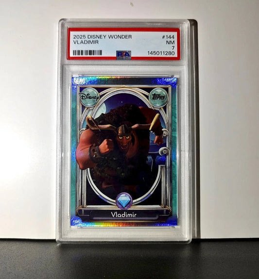Vladimir 2025 Topps Disney Wonder #144 Diamond Card Tangled PSA 7 - Non-Sports Card Single