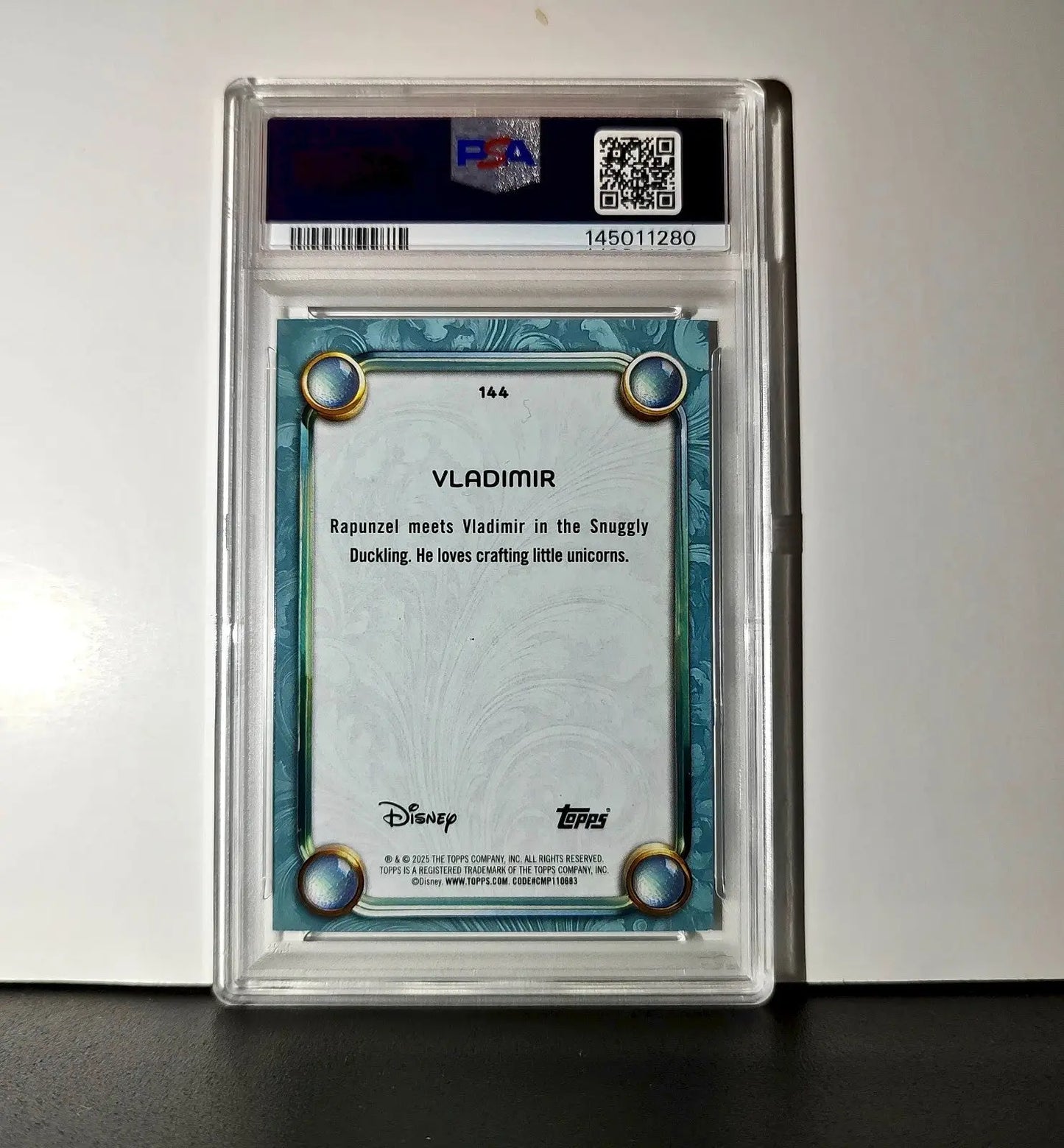 Vladimir 2025 Topps Disney Wonder #144 Diamond Card Tangled PSA 7 - Non-Sports Card Single