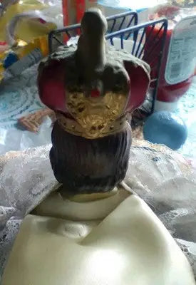 Vntg 1966 9’’ Infant Jesus of Prague Chalkware Statue by Columbia Statuary Christ - Other