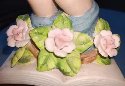 Vntg 1989 Music Box Praying Hands - Jonathon Byron-Signed -Plays ’Amazing Grace’ - Collectibles
