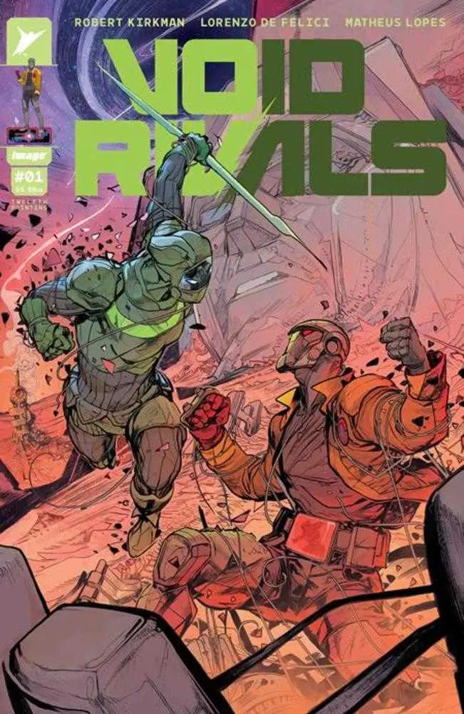 Void Rivals #1 12th Printing comic book cover with armored figures in combat