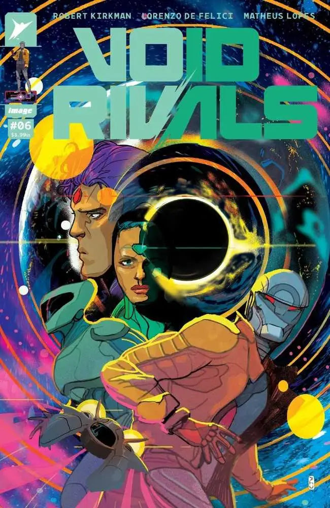 Void Rivals #6 Cover B Christian Ward Variant showcases vibrant sci-fi art in a cosmic setting