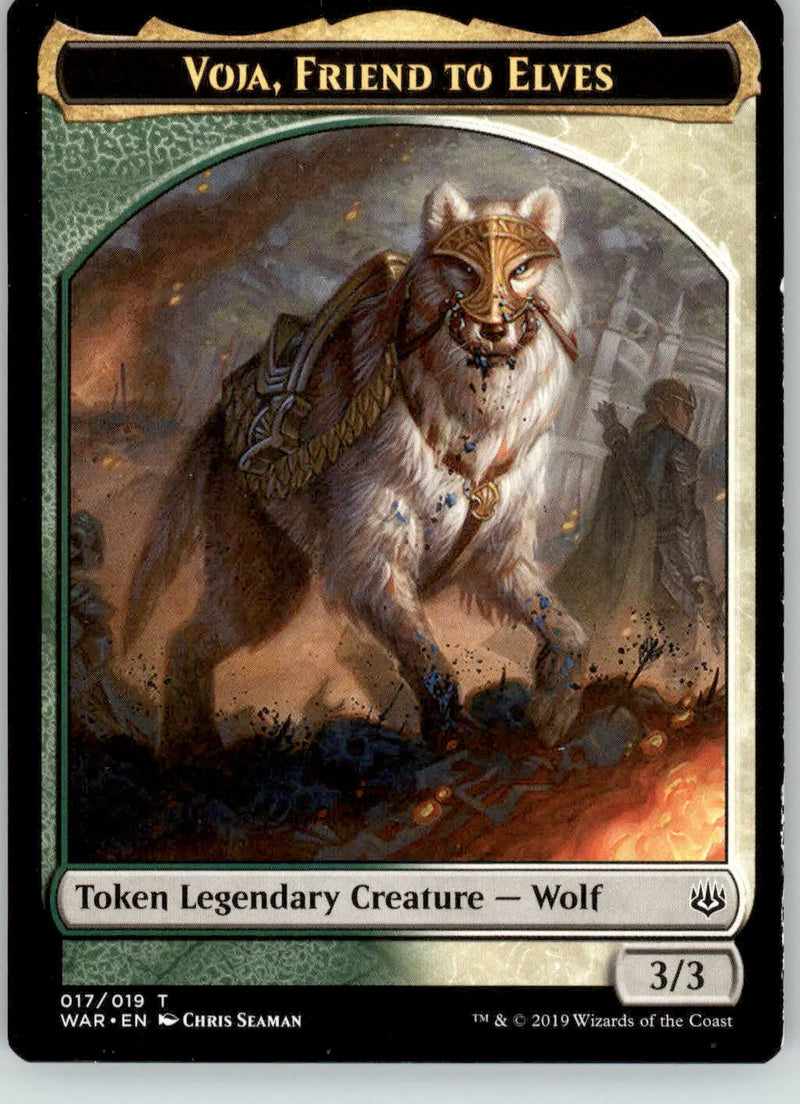 Voja Friend to Elves Token - War of the Spark - 17 - LP Magic: The Gathering