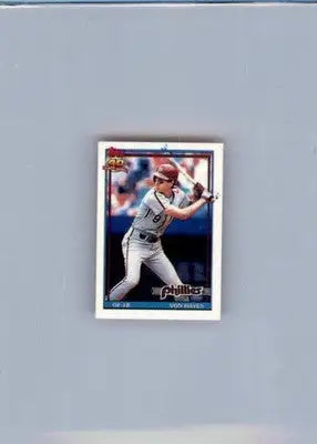 Von Hayes - 1991 Topps Micro - #15 - Baseball - Baseball Card Single
