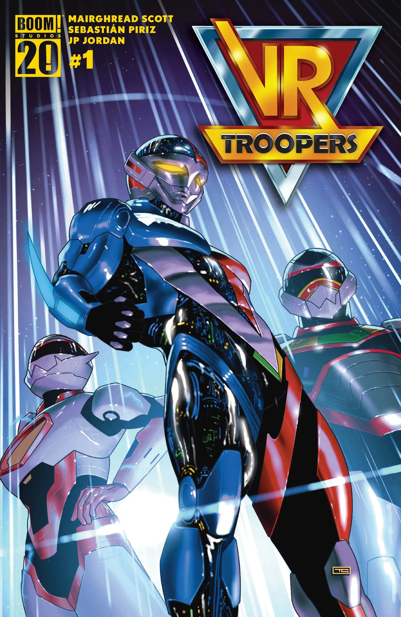 VR Troopers comic book featuring Power Rangers Prime main dressed Clarke artwork