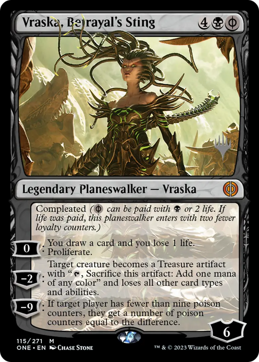 Vraska Betrayal’s Sting (Promo Pack) [Phyrexia: All Will Be One Promos] - Magic Card Single