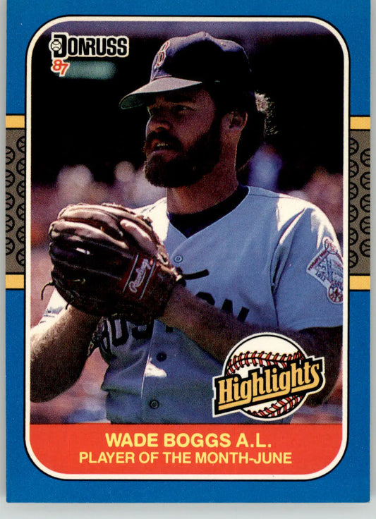 Wade Boggs - 1987 Donruss Highlights - #14 - Baseball - Baseball Card Single