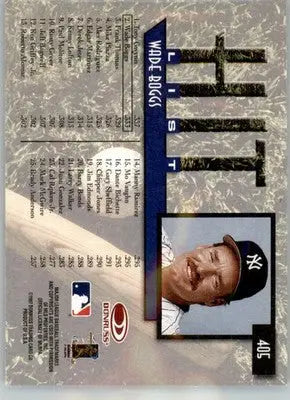 Wade Boggs - 1997 Donruss - #405 - Baseball - Baseball Card Single