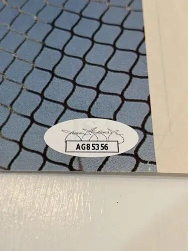 Oval authentication sticker on Wade Boggs magazine page Boston Red Sox signed picture