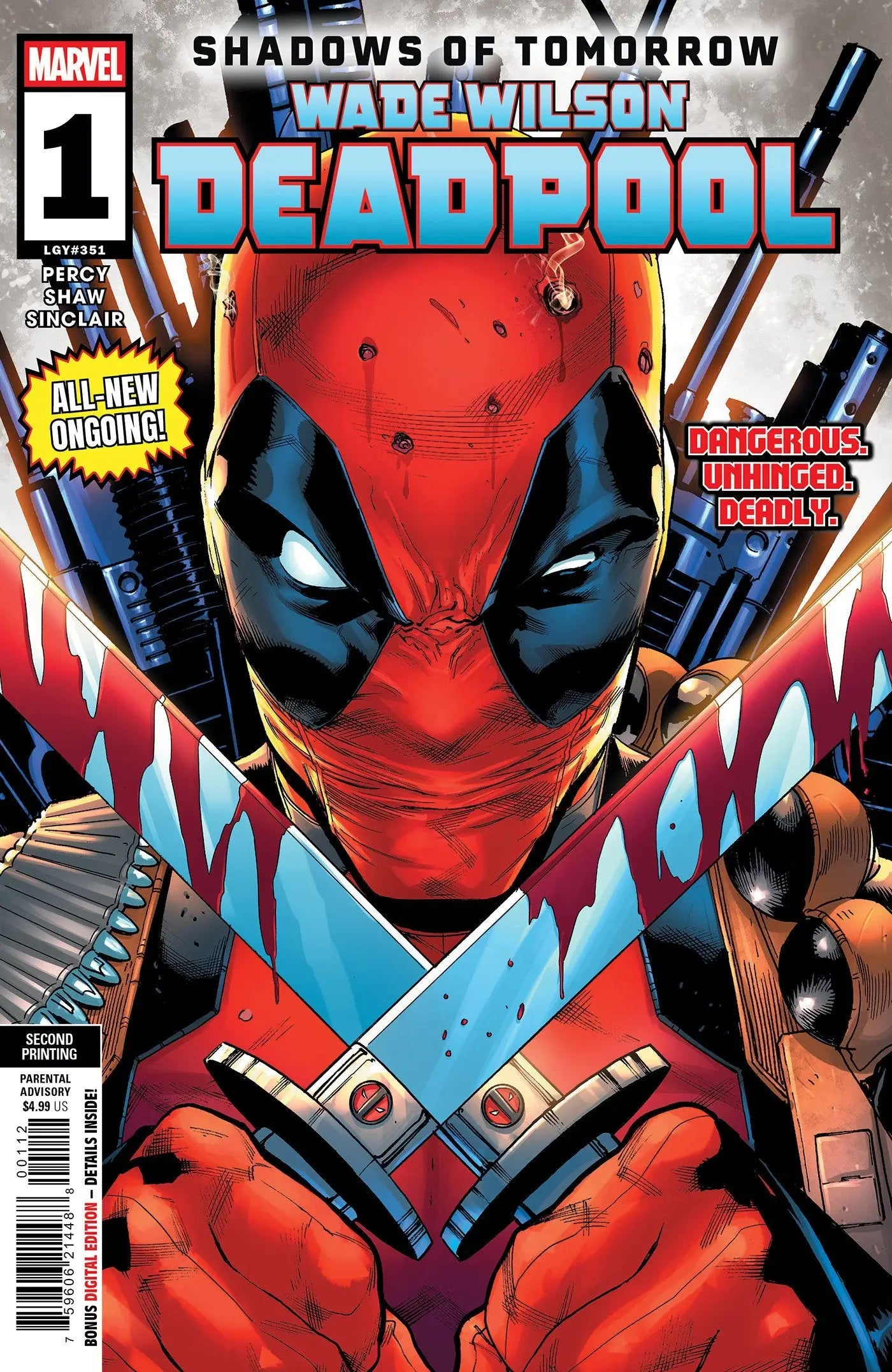 Wade Wilson: Deadpool #1 Geoff Shaw 2nd Printing Variant - Back Issues