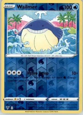 Wailmer - SWSH04: Vivid Voltage - 031/185 - Reverse Holo LP - Pokémon Card Single