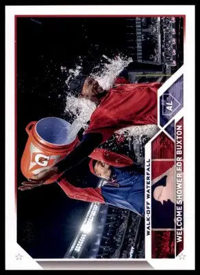 Walk-off Waterfall 2023 Topps #326 Minnesota Twins - Baseball Card Single