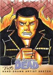 Walking Dead Comic Series Two Sketch Card by Mary Bellamy of Negan - Other