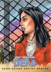 Walking Dead Comic Series Two Sketch Card by Steve Lydic of Lori - Non-Sports Card Single