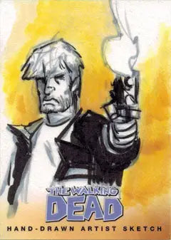 Walking Dead Comic Series Two Sketch Card by Thomas Boatwright of Rick - Other