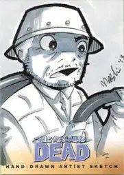 Walking Dead Comic Series Two Sketch Card by Wendy (Mashi) Chew of Dale - Entertainment Memorabilia
