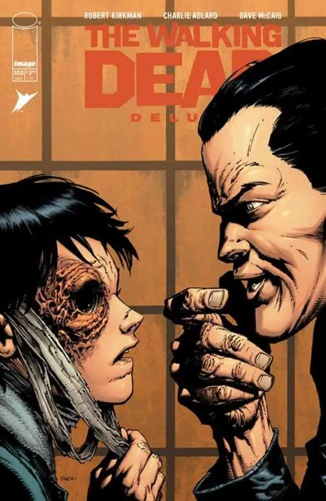 Walking Dead Deluxe #105 comic book cover featuring The Walking Dead characters