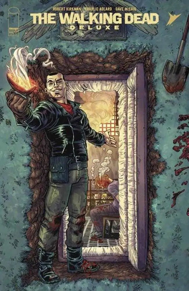 Walking Dead Deluxe #105 Cover C comic book cover featuring Connecting Variant art