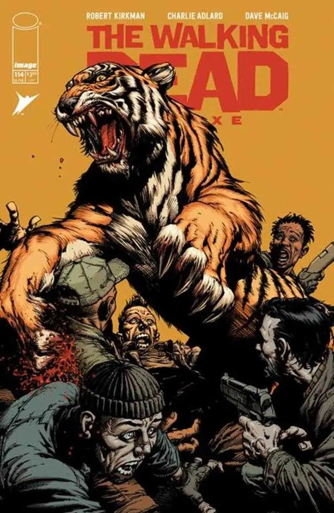 Comic book cover of Walking Dead Deluxe Issue 114 featuring David Finch and Dave Mccaig