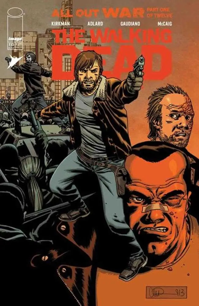 Walking Dead Deluxe comic book Cover B featuring Charlie Adlard and Dave Mccaig art