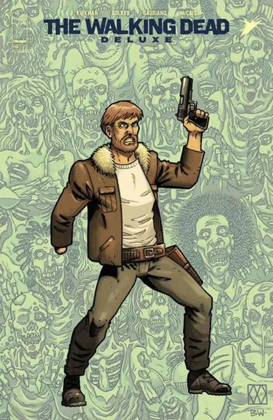 Walking Dead Deluxe Comic Book Cover Featuring Matt Wagner and Brennan Wagner Connecting Variant
