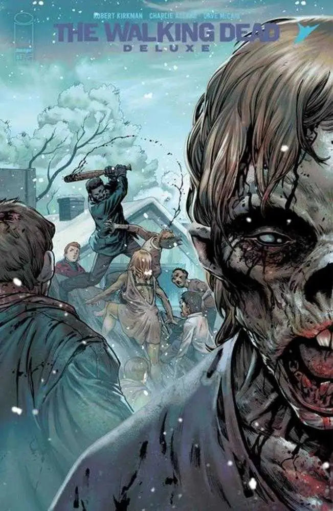 Decaying zombie comic cover art for Walking Dead Deluxe #81 trading cards variant