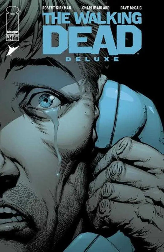 Comic book cover for The Walking Dead Deluxe #87 in blue tones by Dave Finch and Dave Mccaig