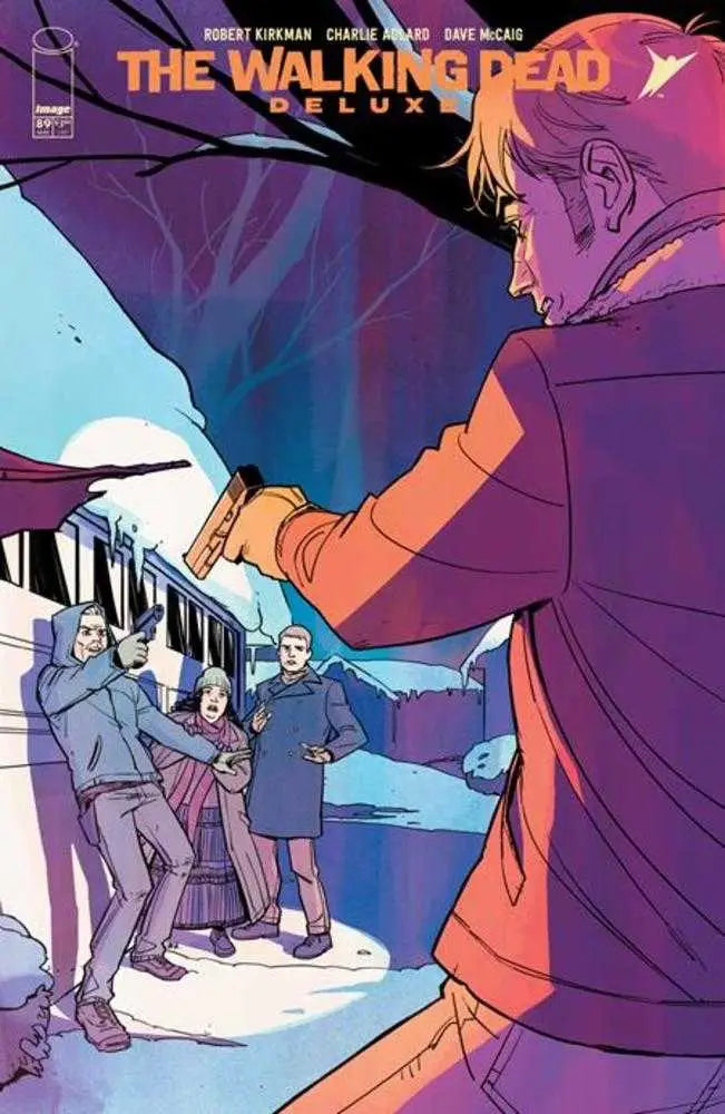Walking Dead Deluxe #89 Cover C Annie Wu Variant with tense confrontation in purple tones