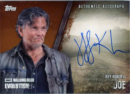 Autographed trading card of Jeff Kober as Joe from The Walking Dead series
