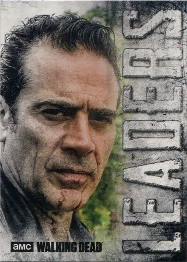 Close-up portrait of a stern-faced man, featured in Walking Dead Leaders Chase Card