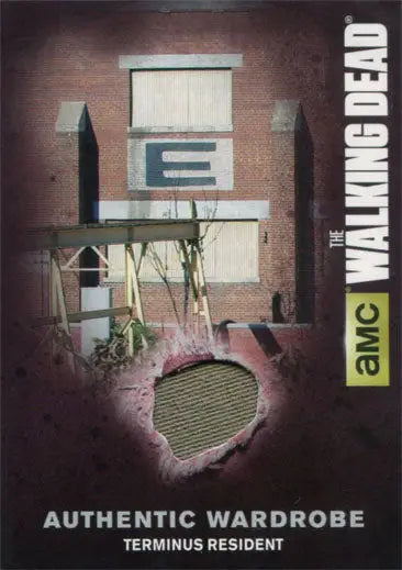 Wardrobe card featuring Terminus Resident prop from The Walking Dead trading cards