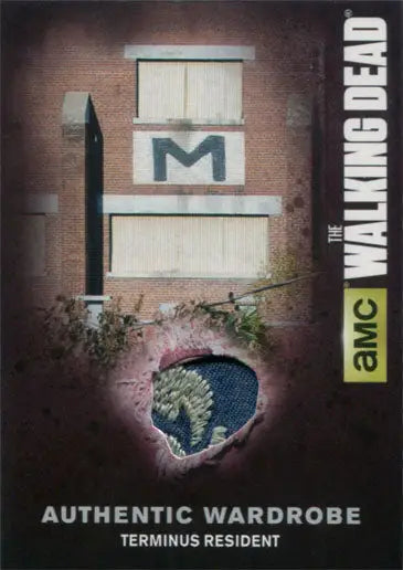 Zombie hand trading card from Walking Dead Season 4, featuring Terminus Resident wardrobe card