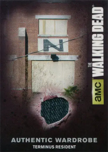 Promotional poster for The Walking Dead showcasing Terminus Resident wardrobe card
