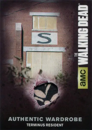 Trading card showcasing a Terminus Resident wardrobe item from The Walking Dead series