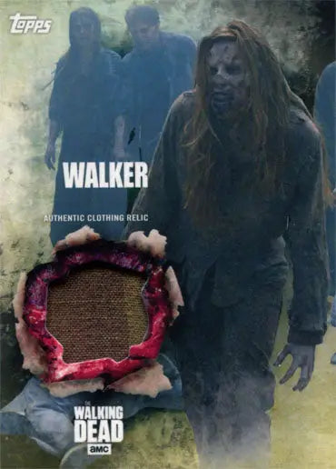 Trading card from Walking Dead Season 5 featuring Walker Horde zombie character