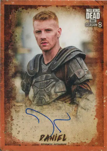 Walking Dead Season 8 Autograph Card featuring Daniel Newman as Daniel Rust 67/99