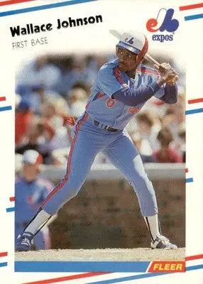Wallace Johnson - 1988 Fleer - #186 - Baseball - Baseball Card Single