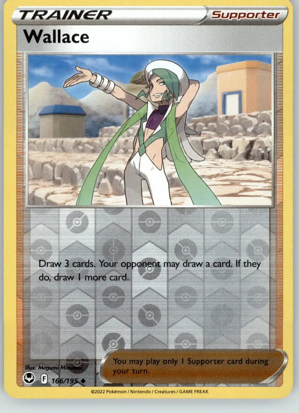 Wallace - Silver Tempest - 166/195 - Reverse Holo LP Pokemon - Pokémon Card Single