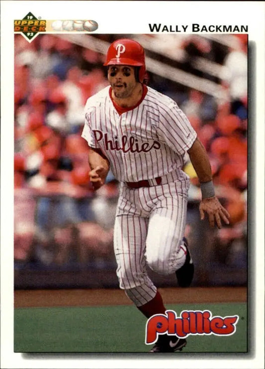 Wally Backman 1992 Upper Deck MLB #350 Baseball Card Philadelphia Phillies - Baseball Card Single