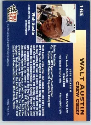 Walt Austin - 1992 Pro Set NHRA - #165 - Racing - Racing Card Single